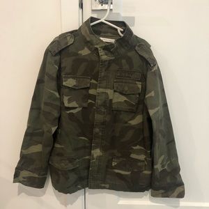Kids unisex military jacket.